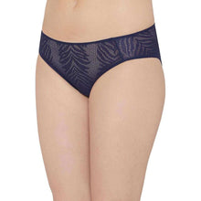 Load image into Gallery viewer, Wacoal Mysa Mid Waist Medium Coverage Everyday Wear Hipster Panty - Navy Blue LP4035
