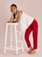 Load image into Gallery viewer, Go Colors Cherry Cotton Stretch Kurti Pants
