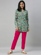 Load image into Gallery viewer, Go Colors Dark Pink Cotton Stretch Kurti Pants
