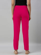 Load image into Gallery viewer, Go Colors Dark Pink Cotton Stretch Kurti Pants
