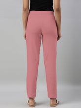 Load image into Gallery viewer, Go Colors Dusty Rose Cotton Stretch Kurti Pants
