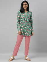 Load image into Gallery viewer, Go Colors Dusty Rose Cotton Stretch Kurti Pants
