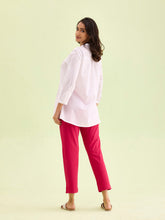 Load image into Gallery viewer, Go Colors Fuchsia Cotton Stretch Kurti Pants
