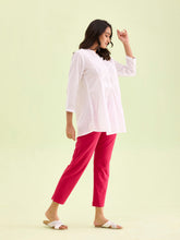 Load image into Gallery viewer, Go Colors Fuchsia Cotton Stretch Kurti Pants
