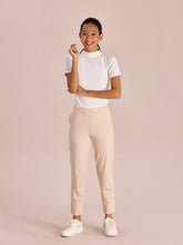 Load image into Gallery viewer, Go Colors Light Beige Cotton Stretch Kurti Pants
