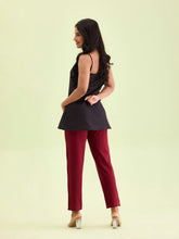 Load image into Gallery viewer, Go Colors Maroon Cotton Stretch Kurti Pants
