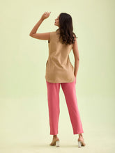 Load image into Gallery viewer, Go Colors Rusty Pink Cotton Stretch Kurti Pants
