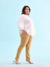 Load image into Gallery viewer, Go Colors Wheat Cotton Stretch Kurti Pants
