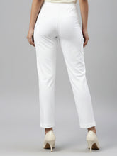 Load image into Gallery viewer, Go Colors White Cotton Stretch Kurti Pants
