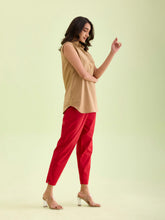 Load image into Gallery viewer, Go Colors Cherry Cotton Pencil Pant
