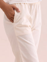 Load image into Gallery viewer, Go Colors Cream Cotton Pencil Pant
