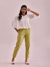 Load image into Gallery viewer, Go Colors Light Pista Cotton Pencil Pant

