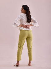 Load image into Gallery viewer, Go Colors Light Pista Cotton Pencil Pant
