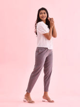 Load image into Gallery viewer, Go Colors Medium Grey Cotton Pencil Pant
