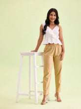 Load image into Gallery viewer, Go Colors Wheat Cotton Pencil Pant
