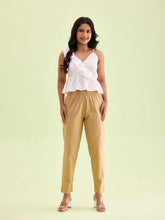 Load image into Gallery viewer, Go Colors Wheat Cotton Pencil Pant
