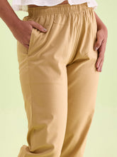 Load image into Gallery viewer, Go Colors Wheat Cotton Pencil Pant
