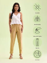 Load image into Gallery viewer, Go Colors Wheat Cotton Pencil Pant
