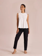 Load image into Gallery viewer, Go Colors Black Cotton Cambric Cotton Pants
