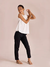 Load image into Gallery viewer, Go Colors Black Cotton Cambric Cotton Pants
