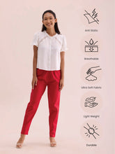 Load image into Gallery viewer, Go Colors Cherry Cotton Cambric Cotton Pants
