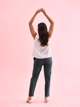 Load image into Gallery viewer, Go Colors Dark Green Cotton Cambric Cotton Pants
