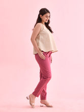 Load image into Gallery viewer, Go Colors Dark Pink Cotton Cambric Cotton Pants
