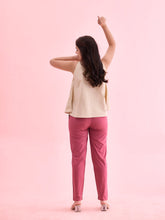 Load image into Gallery viewer, Go Colors Dark Pink Cotton Cambric Cotton Pants
