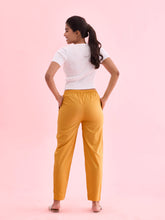 Load image into Gallery viewer, Go Colors Light Mustard Cotton Cambric Cotton Pants
