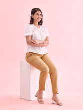 Load image into Gallery viewer, Go Colors Wheat Cotton Cambric Cotton Pants

