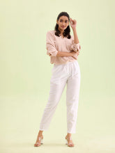 Load image into Gallery viewer, Go Colors White Cotton Cambric Cotton Pants
