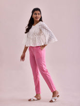 Load image into Gallery viewer, Go Colors Young Pink Cotton Cambric Cotton Pants
