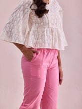 Load image into Gallery viewer, Go Colors Young Pink Cotton Cambric Cotton Pants
