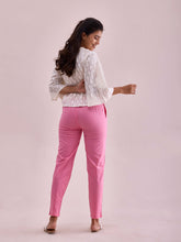 Load image into Gallery viewer, Go Colors Young Pink Cotton Cambric Cotton Pants
