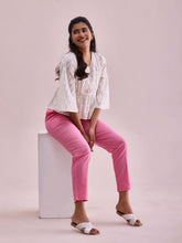 Load image into Gallery viewer, Go Colors Young Pink Cotton Cambric Cotton Pants
