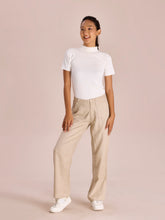 Load image into Gallery viewer, Go Colors Light Beige Linen Cargo Pants
