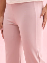 Load image into Gallery viewer, Go Colors Baby Pink Roma Ponte Flared Pant
