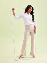 Load image into Gallery viewer, Go Colors Cream Roma Ponte Flared Pant
