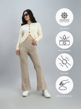 Load image into Gallery viewer, Go Colors Light Brown Suede Bell Bottom
