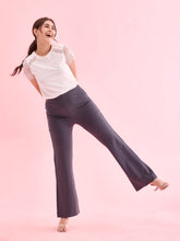Load image into Gallery viewer, Go Colors Medium Grey Roma Ponte Flared Pant
