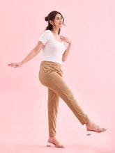 Load image into Gallery viewer, Go Colors Deep Gold Polyester Shiny Pants
