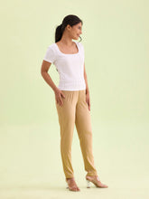 Load image into Gallery viewer, Go Colors Medium Gold Polyester Shiny Pants
