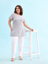 Load image into Gallery viewer, Go Colors White Fleece Warm Kurti Pants
