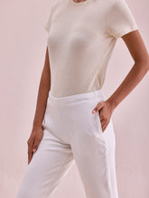 Load image into Gallery viewer, Go Colors White Fleece Ultra Warm Kurti Pant
