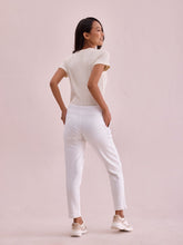Load image into Gallery viewer, Go Colors White Fleece Ultra Warm Kurti Pant
