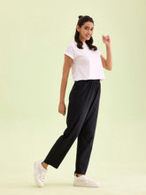 Load image into Gallery viewer, Go Colors Black Rib Warm Casual Pants
