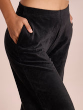 Load image into Gallery viewer, Go Colors Black Corduroy Wide Pants
