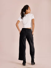 Load image into Gallery viewer, Go Colors Black Corduroy Wide Pants
