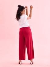 Load image into Gallery viewer, Go Colors Dark Pink Viscose Knit Palazzo
