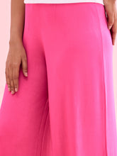 Load image into Gallery viewer, Go Colors Dark Rose Viscose Knit Palazzo
